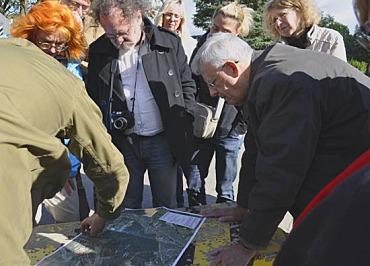 Ein Blick auf den Plan vom Gesamtgelände