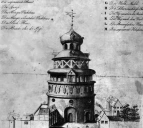 Schwarz-weiß Zeichnung der Braut