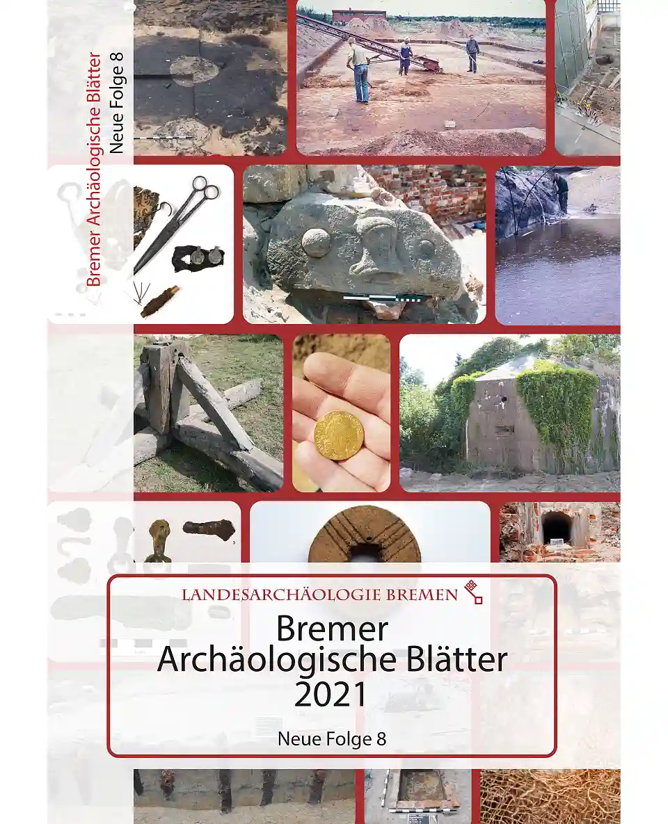 Das Titelbild der BAB 2021 mit vielen anschaulichen Bildern von Ausgrabungen und Funden